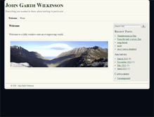 Tablet Screenshot of johngarthwilkinson.com